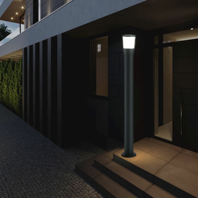Image of Lampada da terra, lampada da esterno, lampada da giardino, segnapasso, ingresso, IP54 resistente alle intemperie, antracite, LED 7.2W 660Lm 3000K,