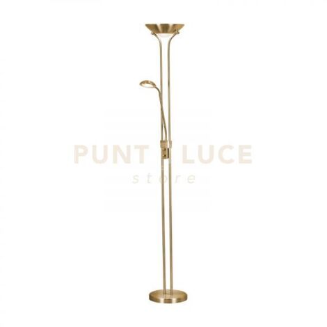 Lampada da terra LED dimmerabile Mother & Child - Ottone satinato
