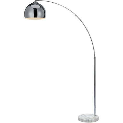 Lampada da terra LED Illuminazione Cromata Moderna Arquer Teamson Home VN-L00010-EU