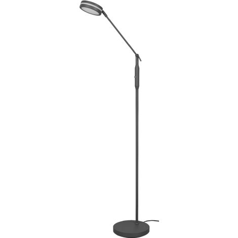 Lampada da terra LED, metallo, antracite, H133 cm, Franklin