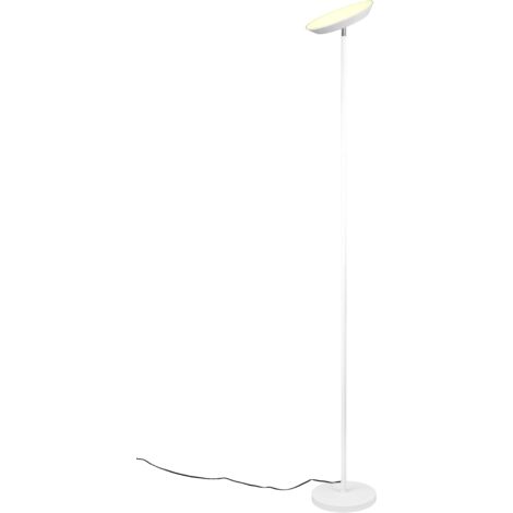 Lampada da terra LED, metallo, bianco, H 180 cm, Specter