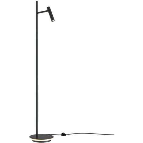 Lampada da terra LED moderna nera Maytoni Estudo 11W