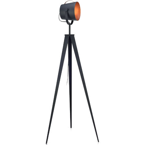 Lampada da terra LED moderna treppiede oro rosato Teamson Home VN-L00021-EU
