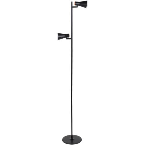 Lampada da terra LED nera 3000K Berg Polux 318411 7W