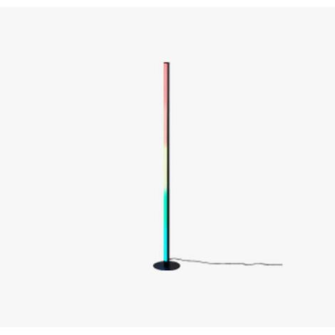 Lampada da terra LED RGB, metallo, nero, H115 cm, Tendo
