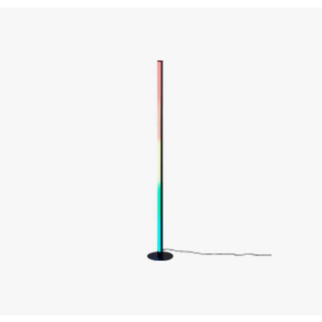 Lampada da terra LED RGB, metallo, nero, H115 cm, Tendo