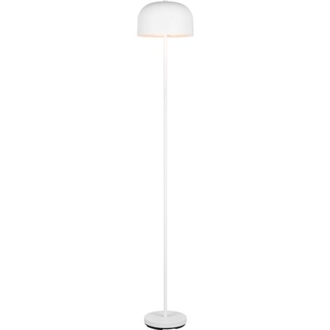 Lampada da terra LED ricaricabile, metallo, bianco opaco, H 147 cm, Jeff