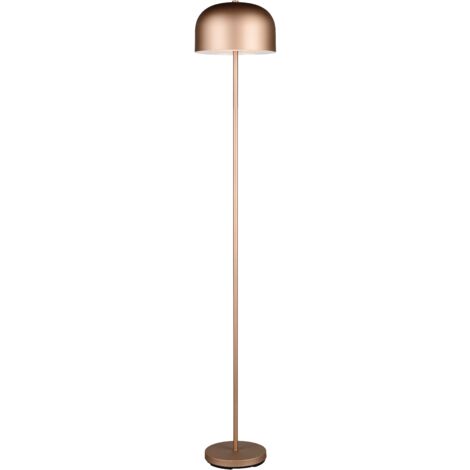 Lampada da terra LED ricaricabile, metallo, caffè, H 147 cm, Jeff