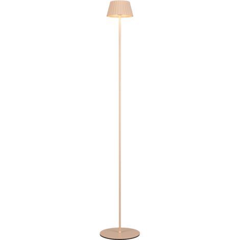 Lampada da terra LED ricaricabile, metallo, sabbia, H 123 cm, Suarez