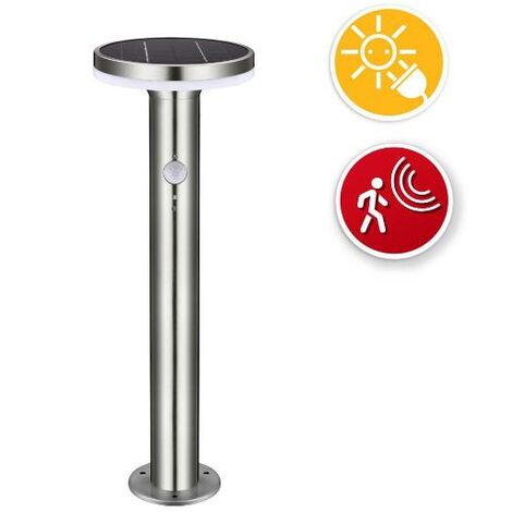 LAMPADA DA TERRA LED SOLARE 600 LUMEN RILEVATORE DI MOVIMENTO DEVILS TOWER VELAMP