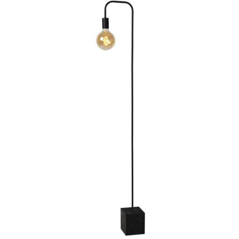 Lampada da terra Lucide Lorin E27 40W nera metallo
