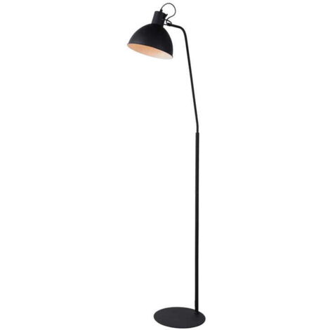 Lampada da terra Lucide Shadi nera metallo E27 60W