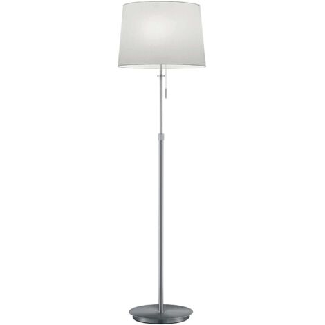 Lampada da terra LYON argento in tessuto 3xE27 Trio