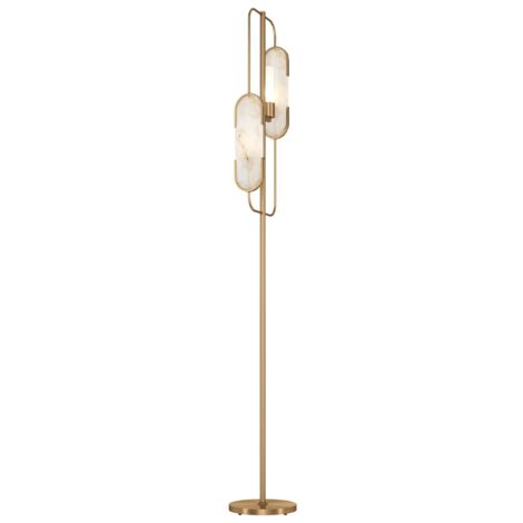 Lampada da terra Marmo oro ottone Maytoni MOD099FL-02G