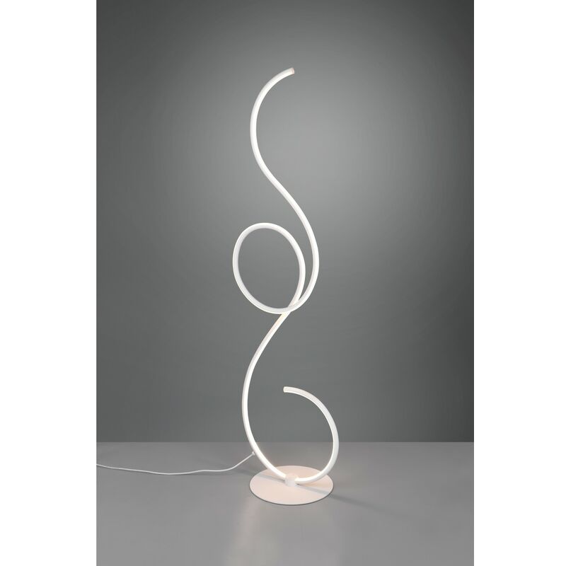 Image of Iperbriko - Lampada da Terra Moderna Bianca con led Dimmer Jive Trio Lighting