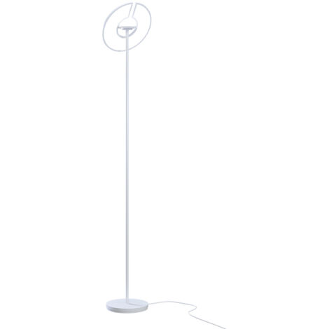 Lampada da terra moderna bianca LED RGB 48W Cento Italux