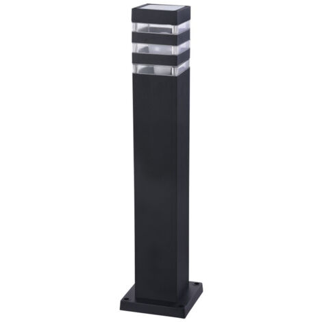Lampada Da Terra Moderna Da Esterno Alluminio Nero 1 Luce E27 60W Ip54
