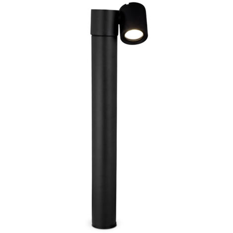 Lampada Da Terra Moderna Da Esterno Alluminio Nero 1 Luce Gu10 50W Ip54