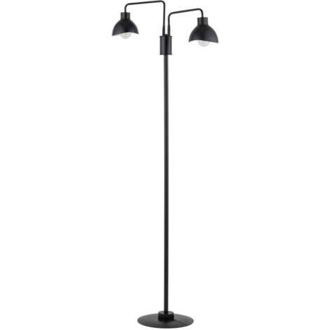Lampada da terra moderna nera/bianca 2xE27 Holi Sigma