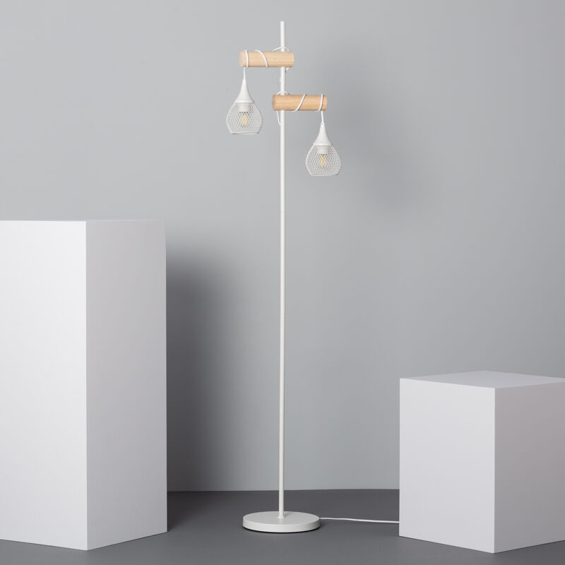 Ledkia - Lampada da Terra Monah Bianco