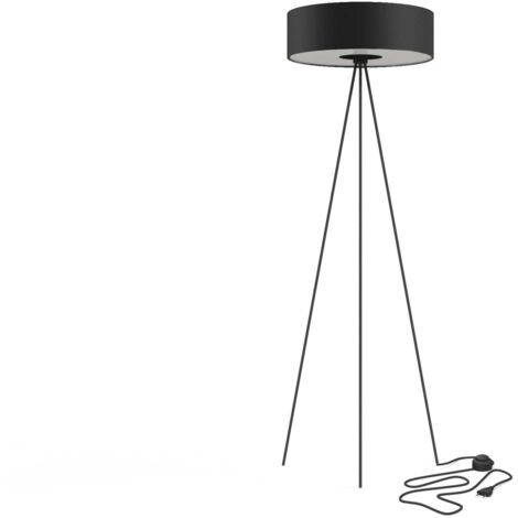 Lampada da terra Nowodvorski Cadilac treppiede 3xE27 nera