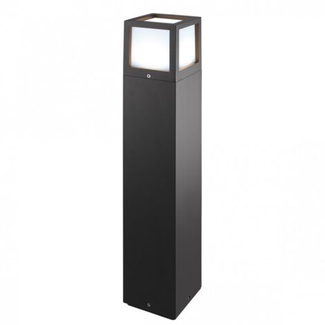 Lampada da terra Oliver Bollard Antracite LED 15W IP65 3000K 65cm - Rossini Group, illuminazione giardino di design in alluminio pressofuso