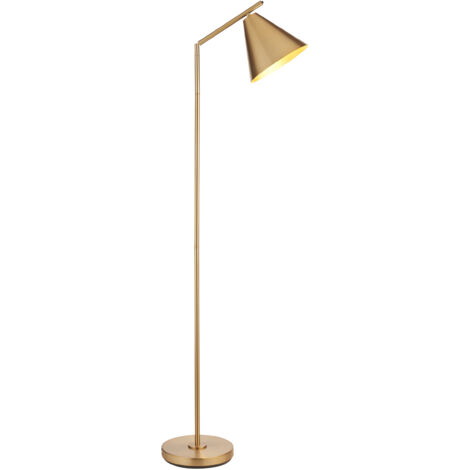 Lampada da terra ottone anticato regolabile E27 Endon
