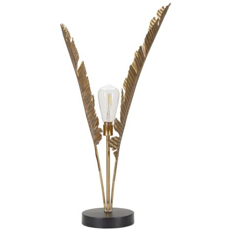 Lampada da Terra Palm 26x64x26 cm in Ferro Oro