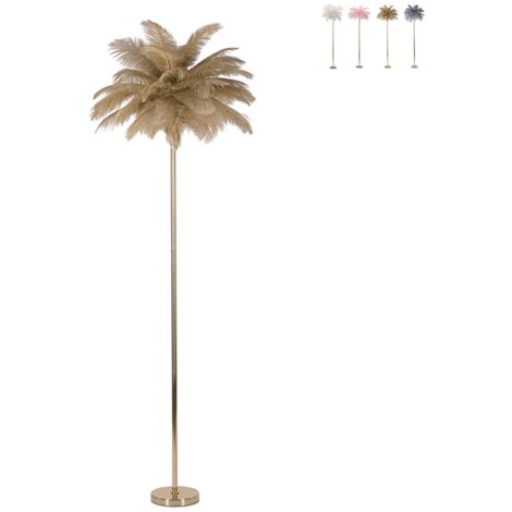 LAMPADA DA TERRA PALM CAMMELLO CM Ø 55X160