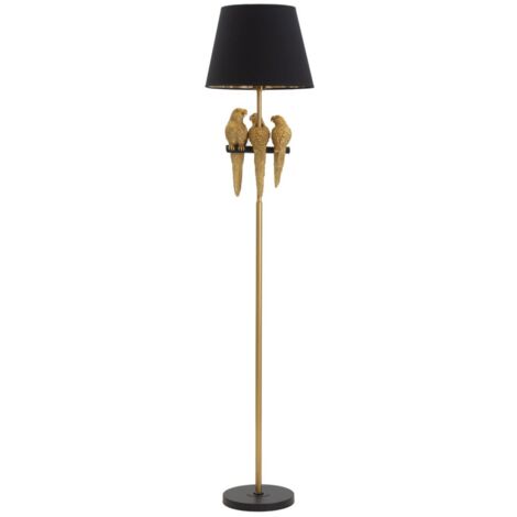 Lampada da Terra Pappagallo Ø 37x164,5 cm in Ferro e Poliestere