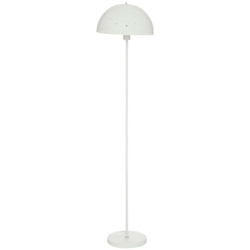 Image of Lampada da terra per bambini champignon in metallo bianco h150cm Atmosphera créateur d'intérieur - Bianco
