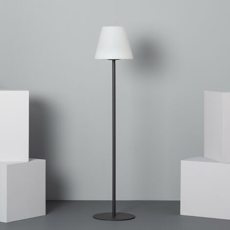 Lampada da Terra per Esterni Metallo LED Solare Larso 3000K Bianco Caldo
