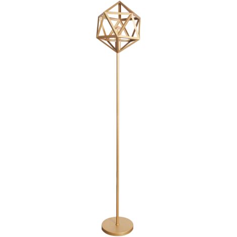 Lampada da terra Polux Denmark in metallo oro E27 165cm