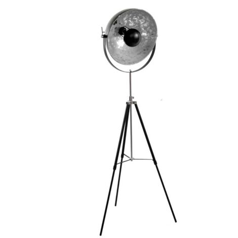 Lampada da terra regista industrial argento cm 160h