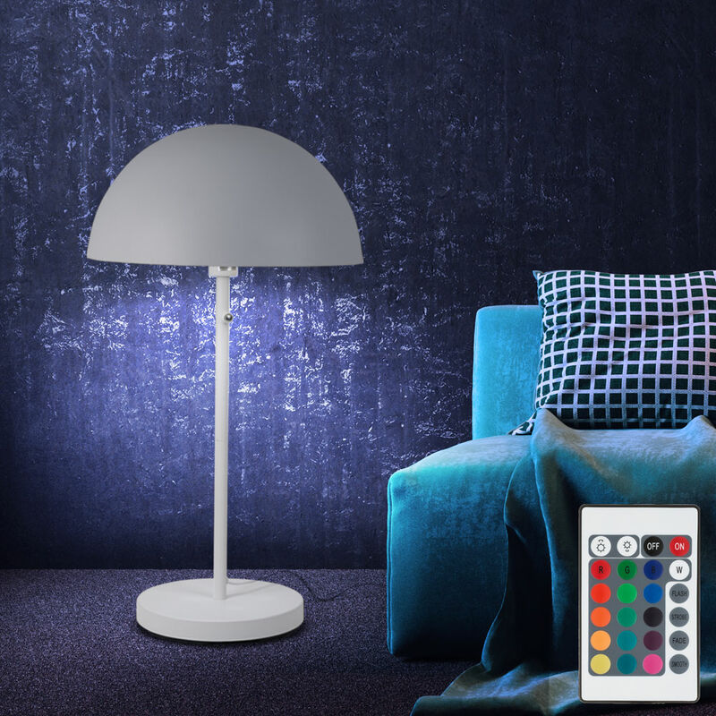 Image of Lampada da terra soggiorno touch lampada da soggiorno lampada da terra bianca, interruttore touch, telecomando dimmerabile, 1x led rgb 8.5W 806Lm