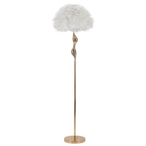 Lampada da Terra Sottile Bianca Ø50X165 cm - SLIM