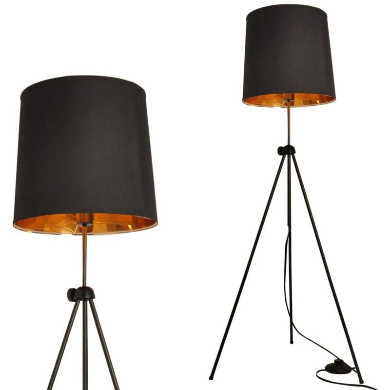 Lampada da terra vintage 'kappen' con treppiede