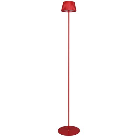 Lampada da terra wireless IP44 LED 2W rossa Suarez RL