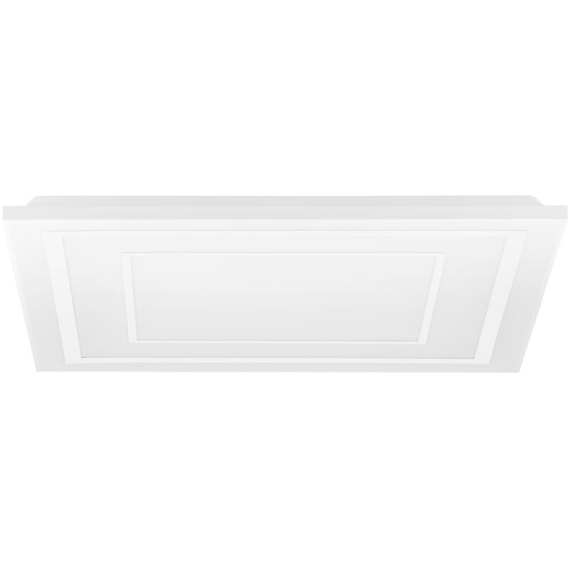 Image of Plafoniera Moderna Albarca Alluminio Bianco Luce Led Integrato 18W