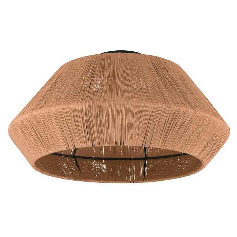 Image of Lampada del soffitto Alderney Testile Natura Natura E27 1x40W h: 24 cm Ø48 cm Dimmabile