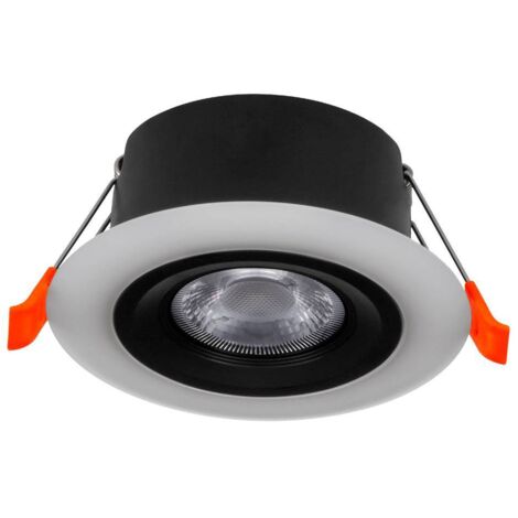 Lampada del soffitto Calong Plastic Black, LED bianco 4,8W 3000K Ø10cm
