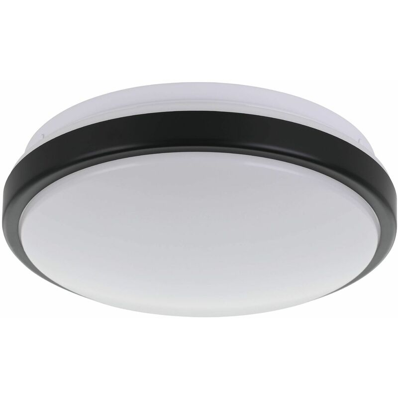 Image of Lampada del soffitto compete 1 Plastica bianca, led nero 15,6W 3000K h: 9 cm Ø24,5 cm