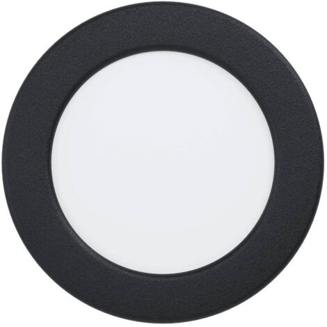 Lampada del soffitto FUEVA Flex Alluminio LED nero 5,5 W 3000K H: 0,2 cm Ø1,7 cm