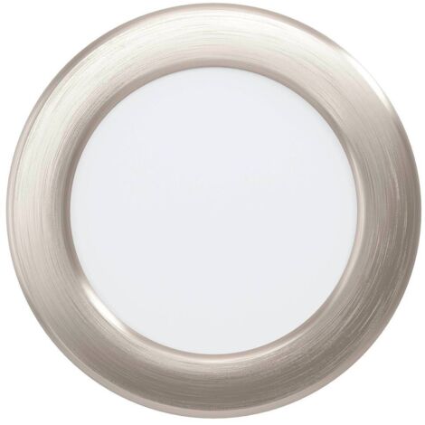 Lampada del soffitto FUEVA Flex Alu Nickel-Matt LED 5.5W 4000K H: 0,2 cm Ø11,7 cm