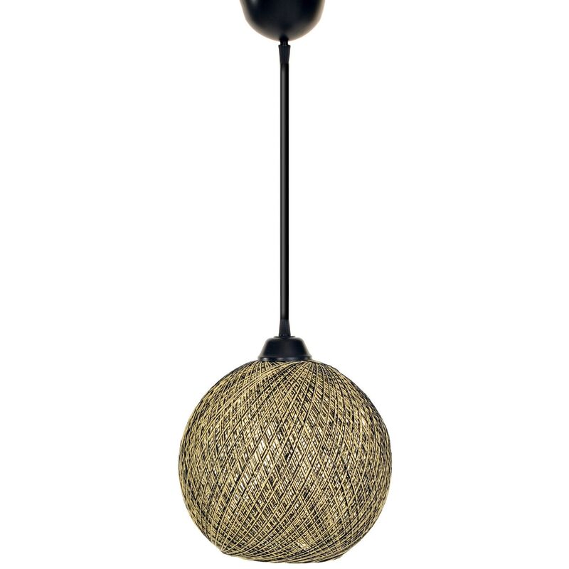 Lampada del soffitto, gialla -colorata, nero