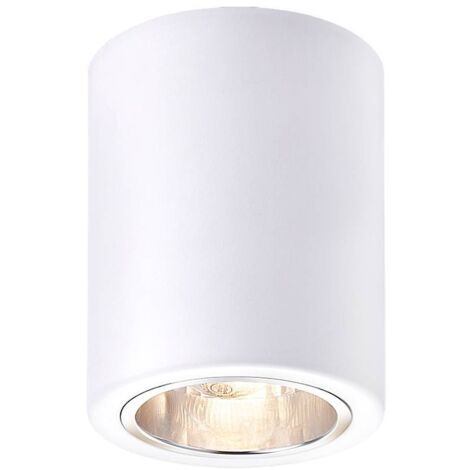 Lampada del soffitto/lampada da raccolta Kobald Metal Matt White E27 1x Max 25W H: 11 cm Ø9 cm Dimmabile