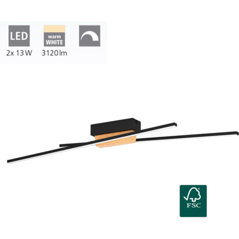 Lampada del soffitto Panagria Plastica LED bianco 2x13W 3000K L: 93,5 cm B: 7,5 cm H: 11 cm Dimmabile