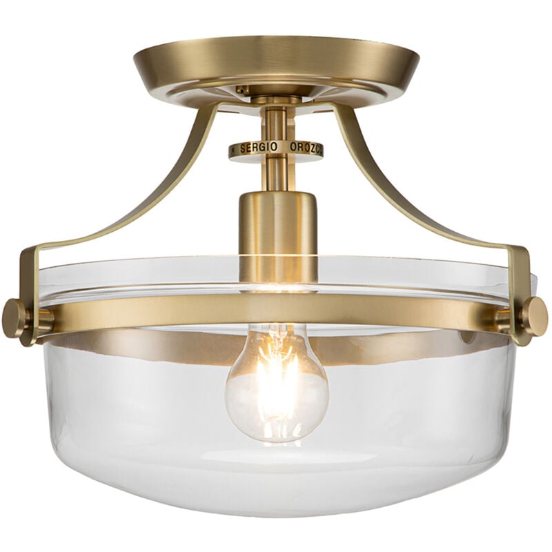 Lampada del soffitto Penn Station E27 40W Acciaio