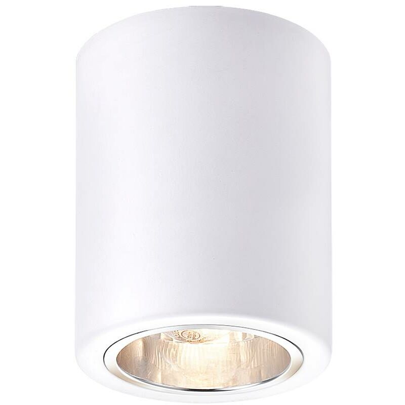 Image of Rabalux - Lampada del soffitto/lampada da raccolta Kobald Metal Matt White E27 1x Max 25W h: 11 cm Ø9 cm Dimmabile
