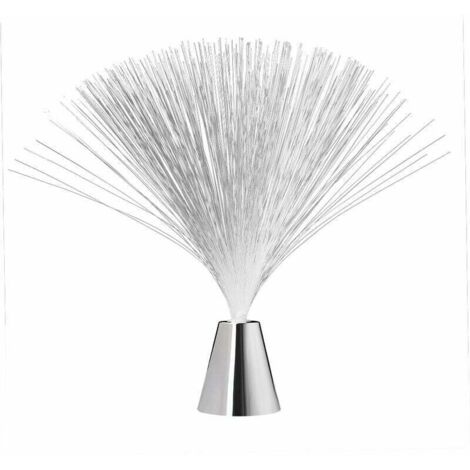 Lampada di cristallo – Lampada da scrivania a LED in fibra ottica con cambio colore e rotazione – Luce a batteria – Per la cameretta dei bambini, luce notturna e perfetto arredamento per la casa